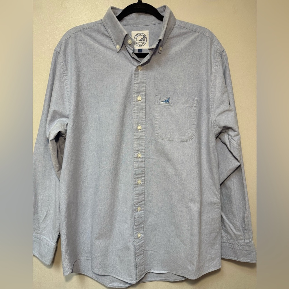 Jarret Bay button down Light Bight blue men’s L.  EUC